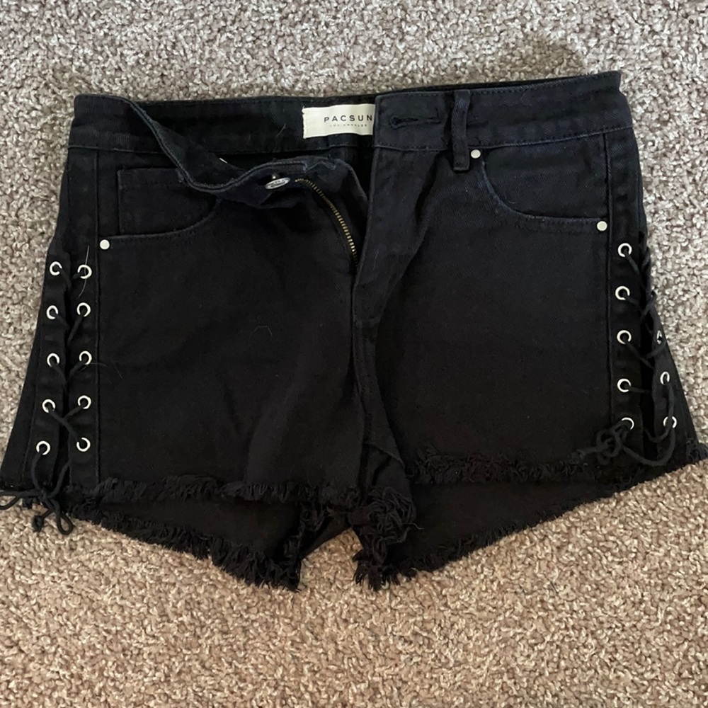 Black Denim Pacsun Shorts